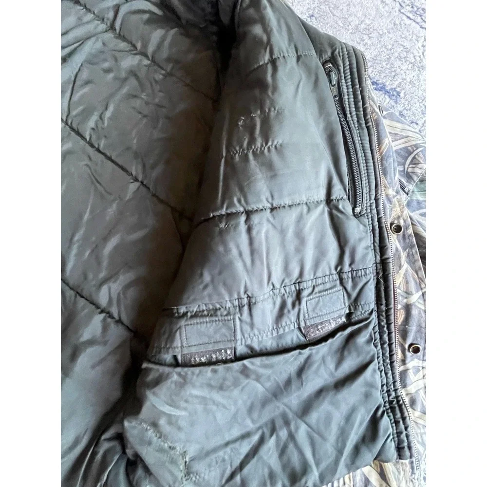 VTG 90's Cabela's Skyline Camo Zip Up Hunting Outdoor Jacket‎ Coat Sz 2XL REG